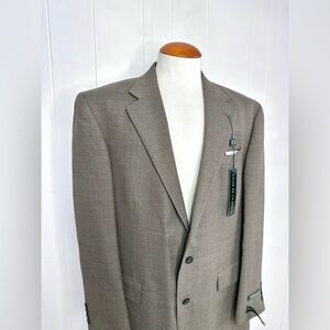 NWT Oscar de la Renta Men’s Knit Houndstooth Blazer 24/7 Traveler Twist